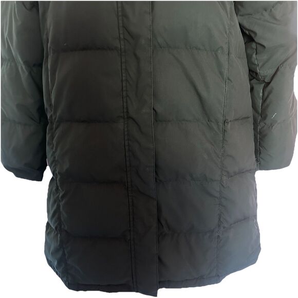 LL Bean Women’s Black Down Insulated Parka Puffer Ultrawarm Jacket M - Picture 6 of 11
